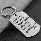 Engraved Stainless Steel Keychain with Daily Reminder Message and Key Ring Attachment All Vera Mart