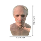 Realistic Old Man Latex Mask with Movable Mouth and Detailed Wrinkles for Adults All Vera Mart
