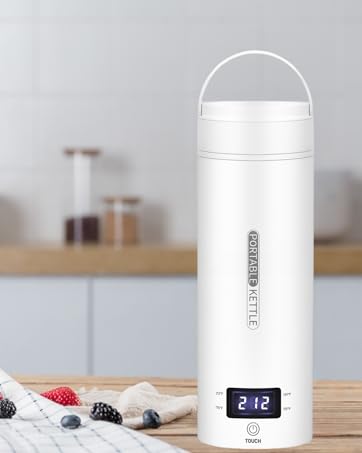Travel Electric Kettle with Four Temperature Settings and Folding Handle All Vera Mart