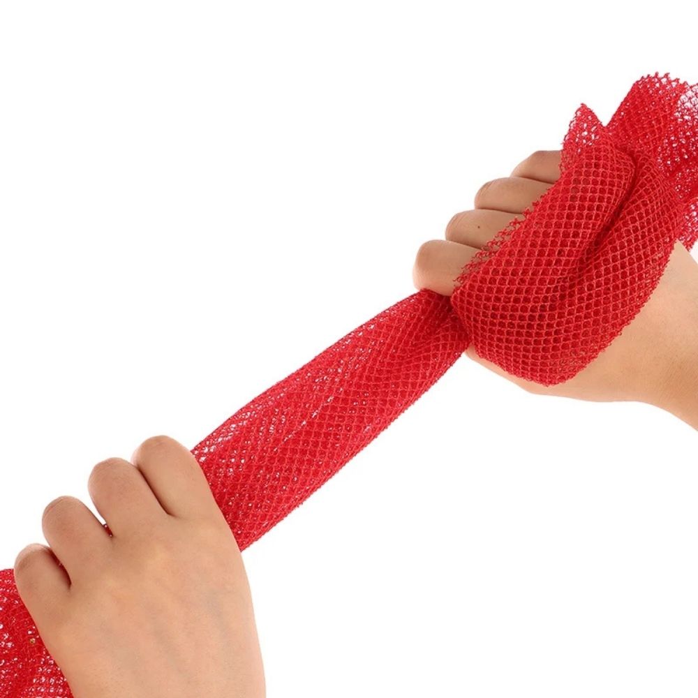 Nylon Exfoliating Body Scrubber with 25.6 Inch Stretch Length and Open Weave Design All Vera Mart