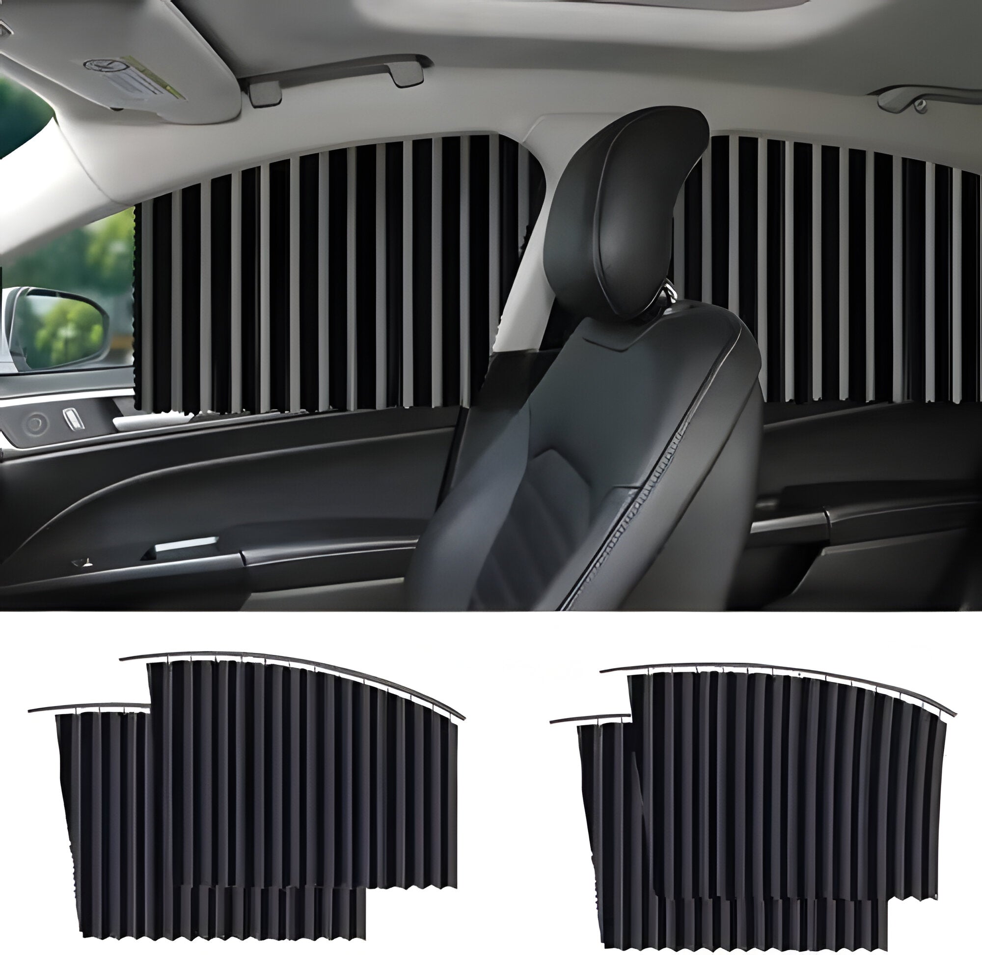 Magnetic Car Window Shades with UV Protection and Heat Insulation All Vera Mart