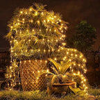 Net Mesh String Lights with Copper Wire and LED Bulbs for Outdoor Patios All Vera Mart