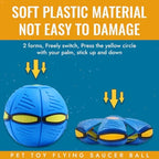Transforming Flying Disc Ball with Motion Activated Light and Textured Grip All Vera Mart