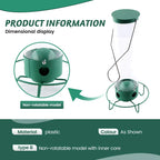Weight-Activated Bird Feeder with Rotating Perch and Four Feeding Ports All Vera Mart
