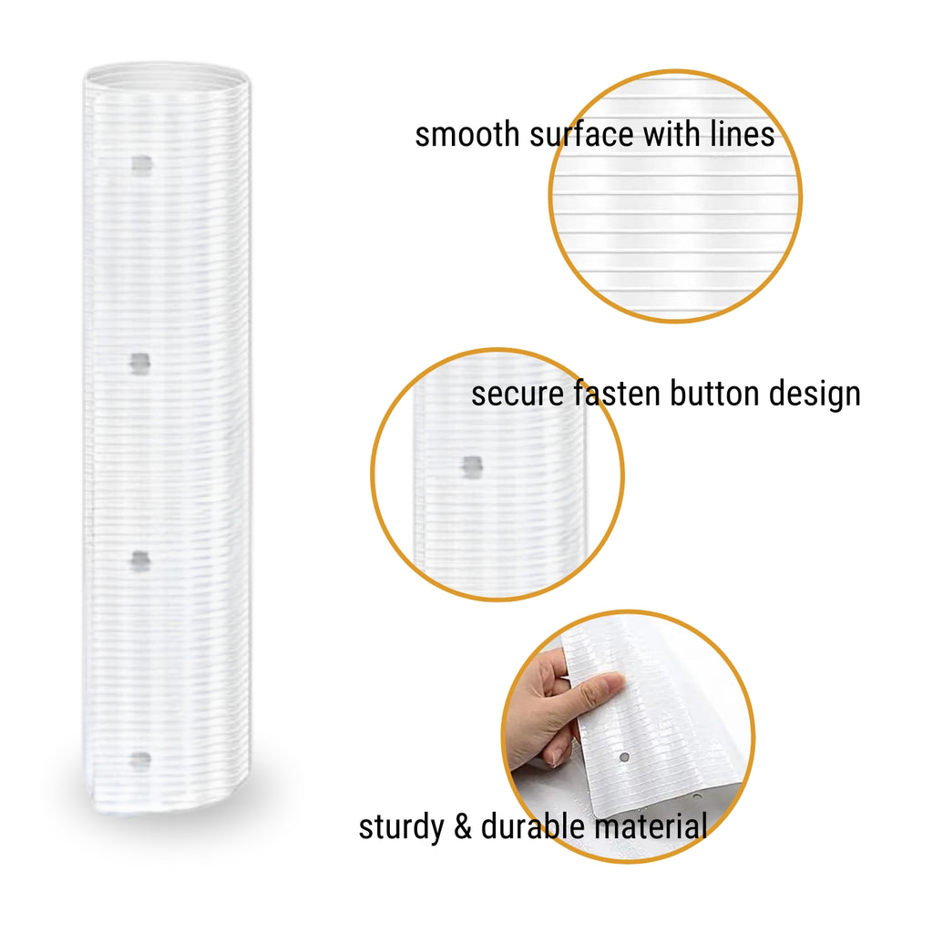 Weatherproof Tree Trunk Baffle with Snap Button Assembly, 6-Pack All Vera Mart
