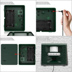 Ultrasonic Bird Repeller with Solar Power and LED Flash Lights, 170-Degree Coverage All Vera Mart