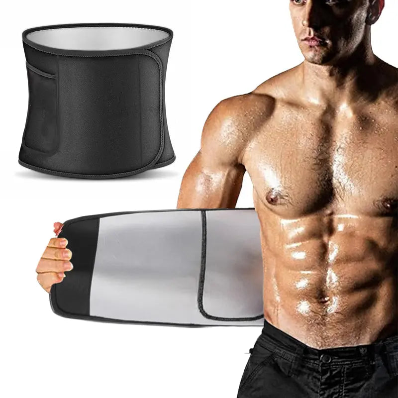 Sports Waist Trainer, Unisex Sweat Waist Trainer, Comfortable Sauna Sweat Belt, Fitness Waist Trainer, Waist Trimmer Cincher, Exercise Waistband, Workout Waistband, Sporty Waist Slimmer, Sports & Outdoor Accessories allveramart