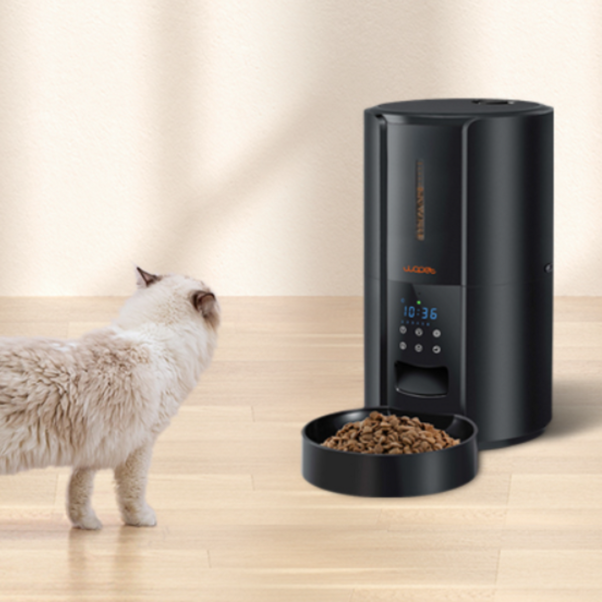 Automatic Pet Feeder with Voice Recording and Portion Control for Cats and Dogs All Vera Mart
