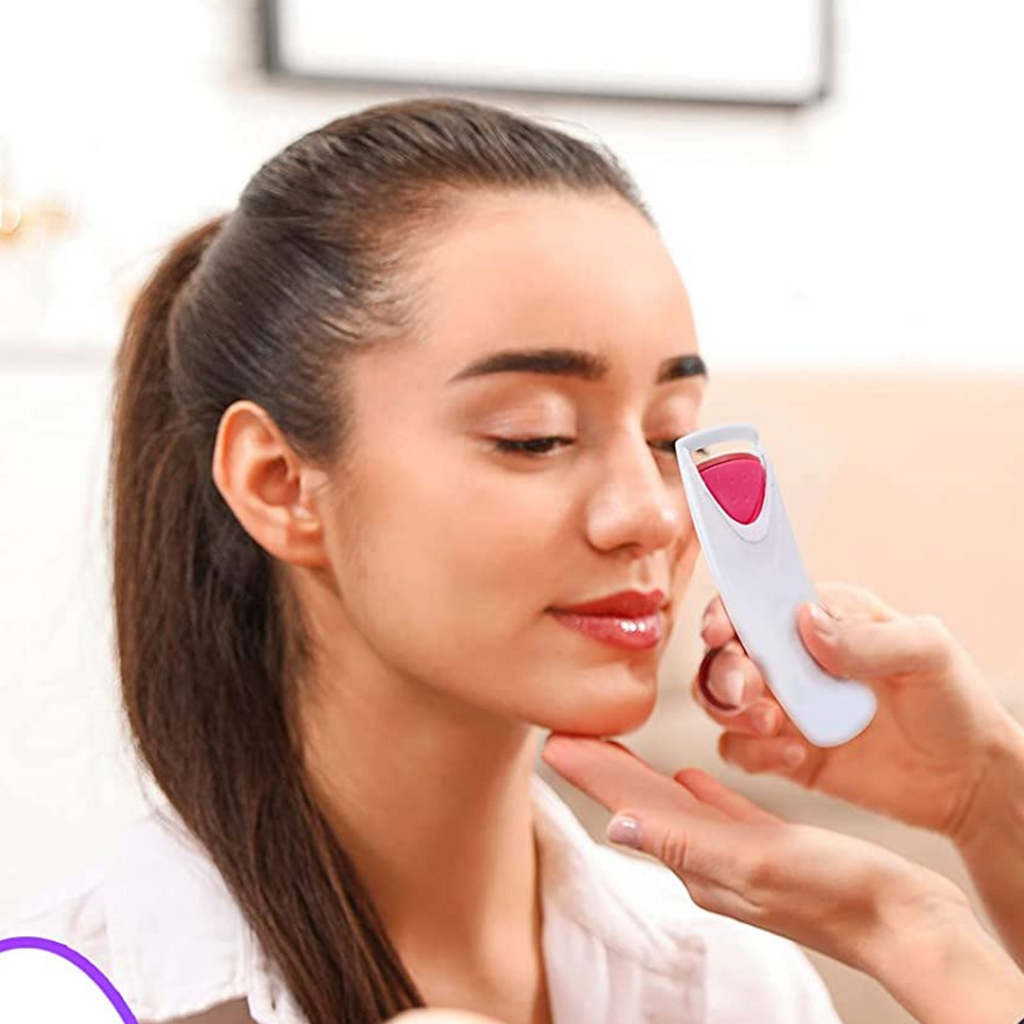 Heated Eyelash Curler with Silicone Pad and Battery Power, Fast Heat-Up All Vera Mart