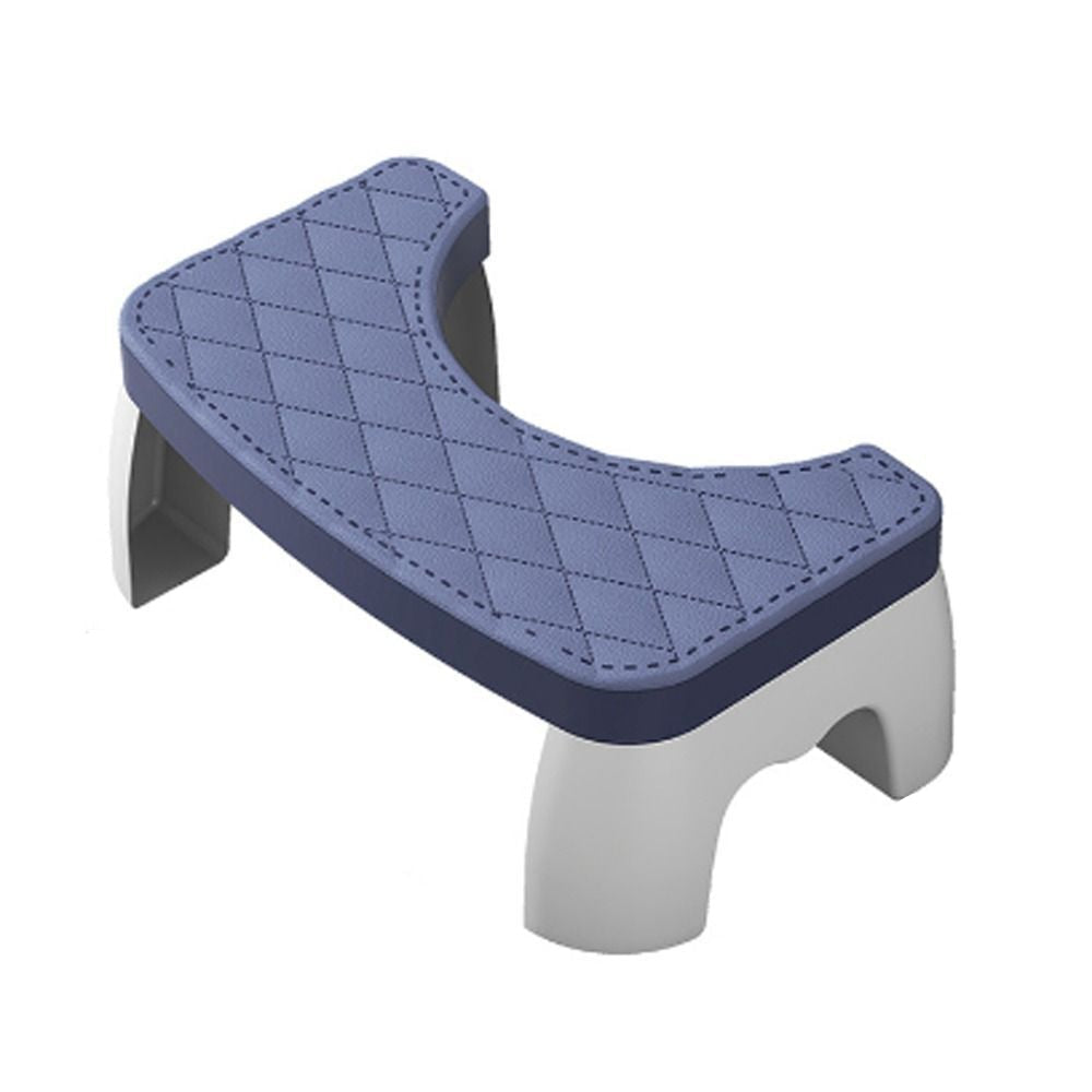 Ergonomic Toilet Squat Stool with Textured Grip Base and Curved Platform All Vera Mart