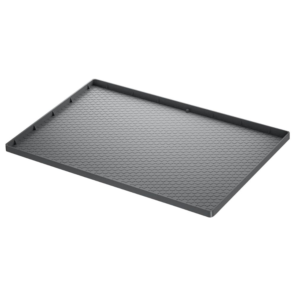 Silicone Under Sink Mat with Raised Edge Containment and Textured Grip Surface, 34x22 Inches All Vera Mart
