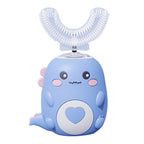 U-Shape Kids Toothbrush with Sonic Vibration and Blue Light Technology, Rechargeable All Vera Mart
