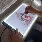 LED Light Pad for Tracing with Three Brightness Settings, A4 A5 Sizes All Vera Mart