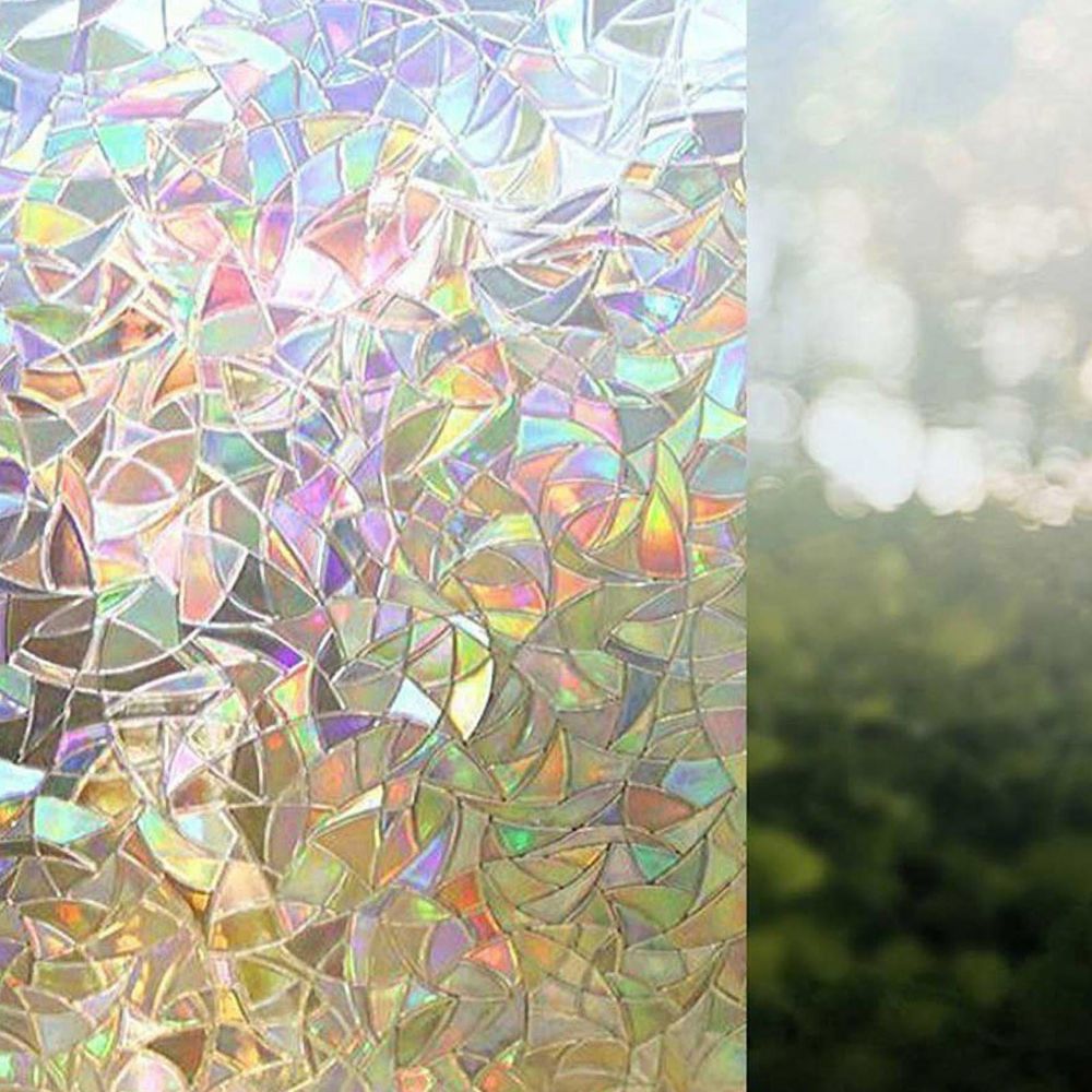 Static Cling Rainbow Window Film with UV Ray Blocking and Heat Control All Vera Mart