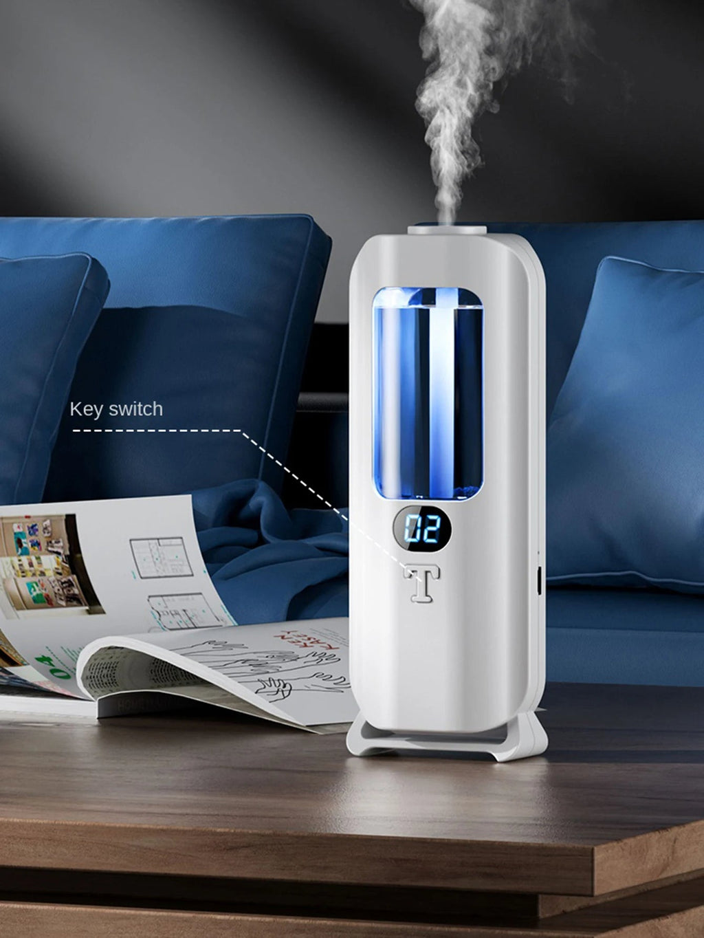 Essential Oil Diffuser with 5 Spray Modes and Screen Display, Rechargeable All Vera Mart