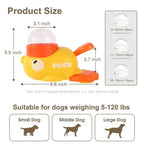 Dog Puzzle Feeder with Duck Shape and Slow Feed Openings All Vera Mart
