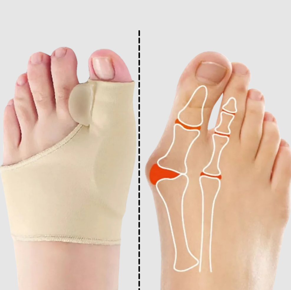 Toe Separator with Silicone Gel Pad and Breathable Elastic Fabric All Vera Mart