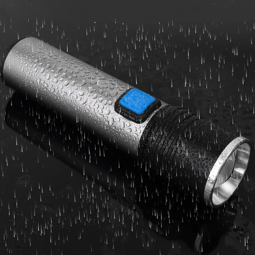 UV Flashlight with Telescopic Zoom and Three Light Modes, 395nm Wavelength All Vera Mart