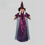 71 Inch Animated Witch with Motion Sensors and Glowing Red Eyes All Vera Mart