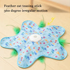 Interactive Feather Cat Toy with Three Speed Modes and Rechargeable Battery All Vera Mart