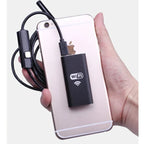 Inspection Camera with 6 LED Lights and Waterproof Head for iPhone and Android All Vera Mart