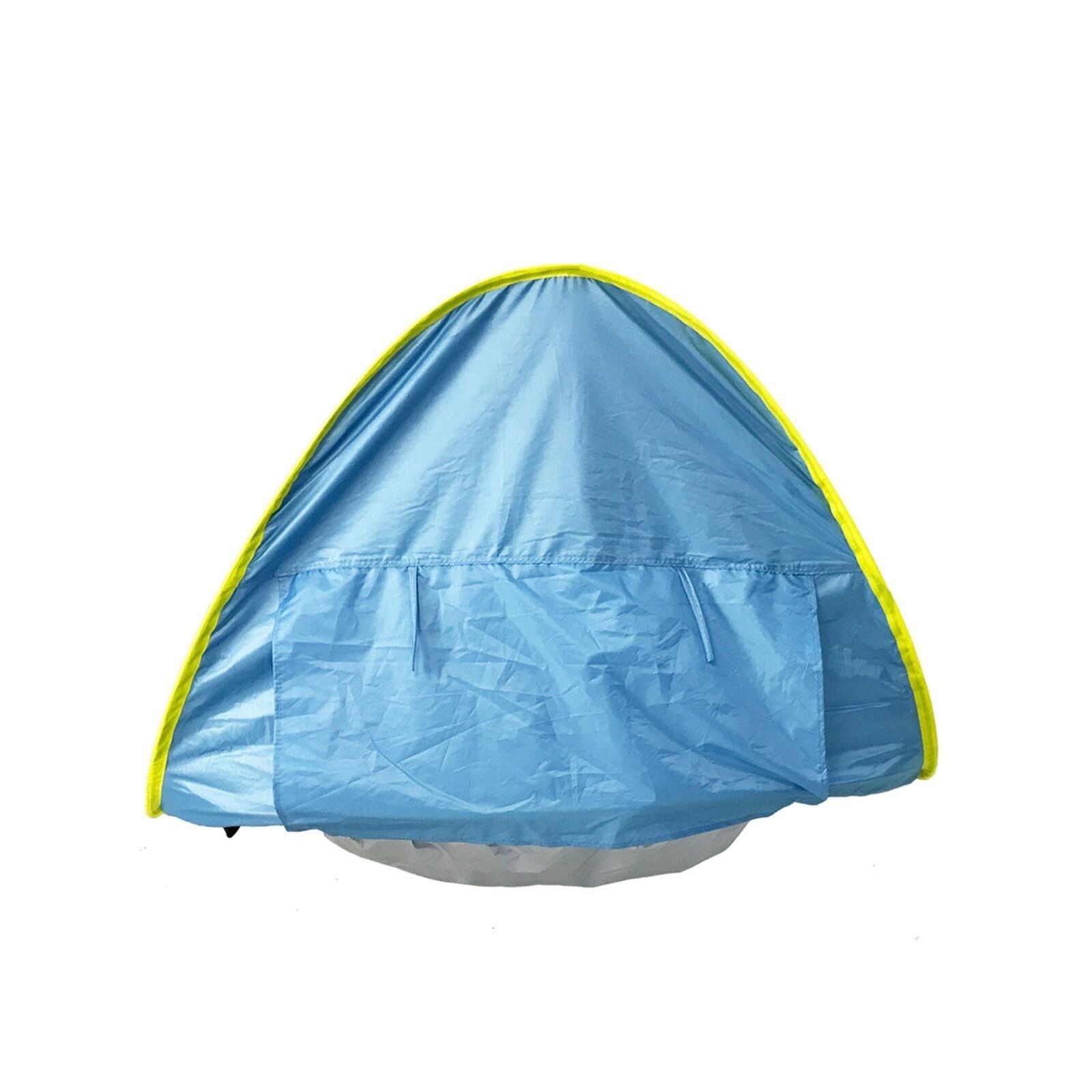 Pop Up Baby Beach Tent with Silver Coated Fabric and Mesh Ventilation, Ground Stakes Included All Vera Mart