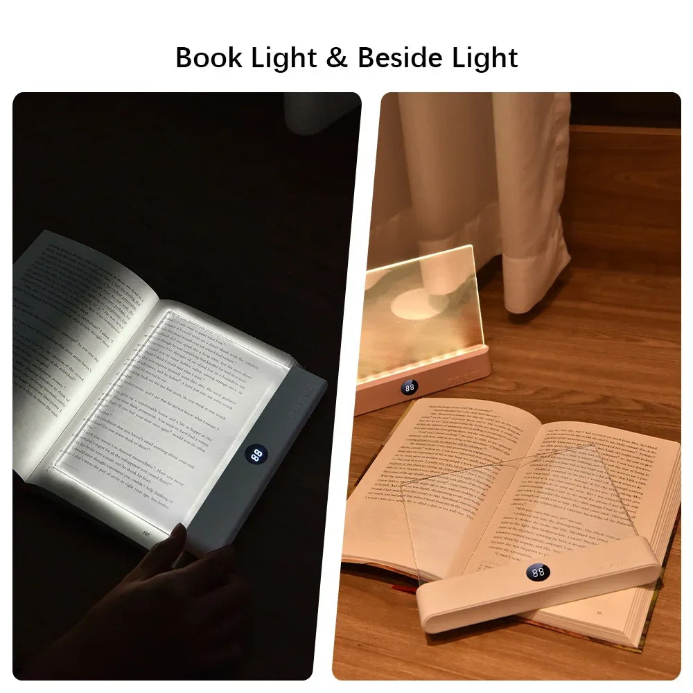 Rechargeable Flat Panel Reading Light with 3 Color Modes and Adjustable Brightness All Vera Mart