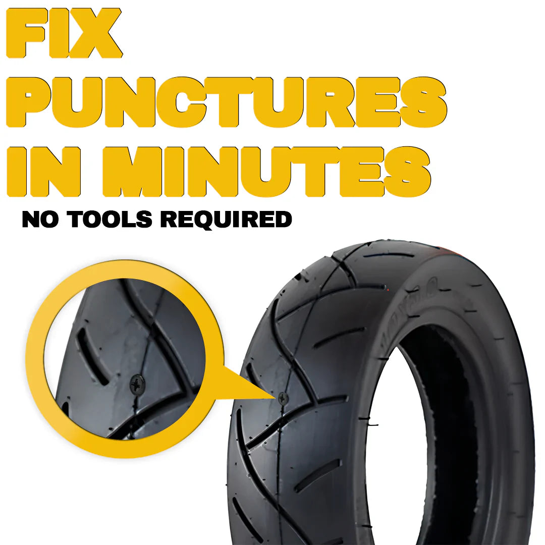 Emergency Tire Puncture Sealing Nails with Steel Core and Rubber Coating, 10 Pack All Vera Mart