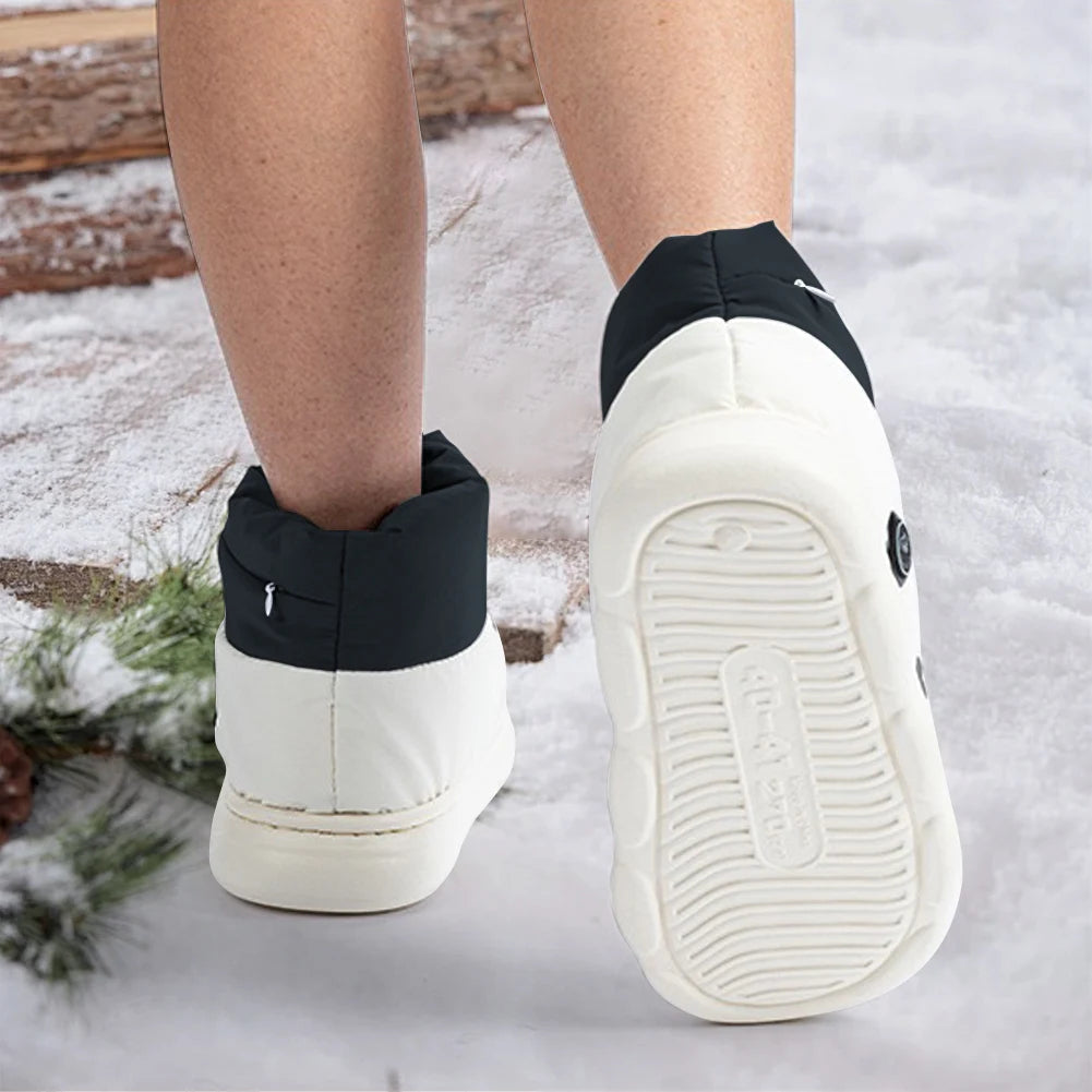 USB Heated Booties with Three Heat Settings and Grip Sole Design All Vera Mart