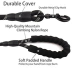 Dog Leash 4.9ft with Reflective Stitching and Double Rope Construction All Vera Mart