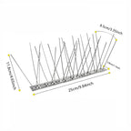 Stainless Steel Bird Spikes with Three-Hole Mounting and Bendable Design All Vera Mart