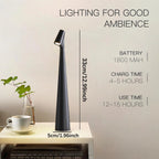 Rechargeable Desk Lamp with Touch Sensor and Three Color Temperatures All Vera Mart