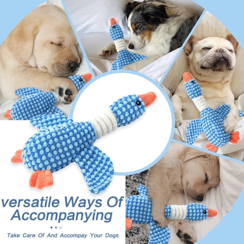 Squeaky Plush Dog Toy with Animal Shape and PP Cotton Filling for All Breeds All Vera Mart