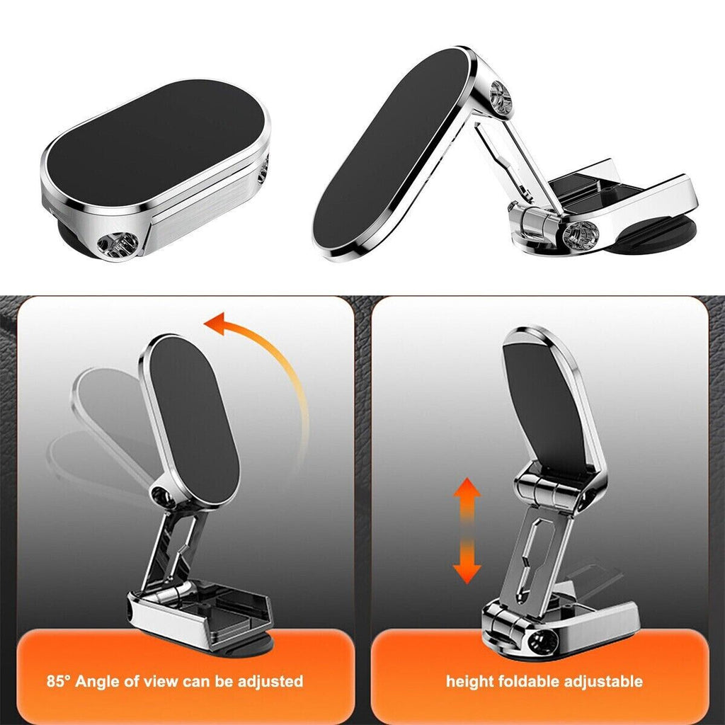 Magnetic Car Phone Holder with 720 Degree Rotation and Foldable Design All Vera Mart