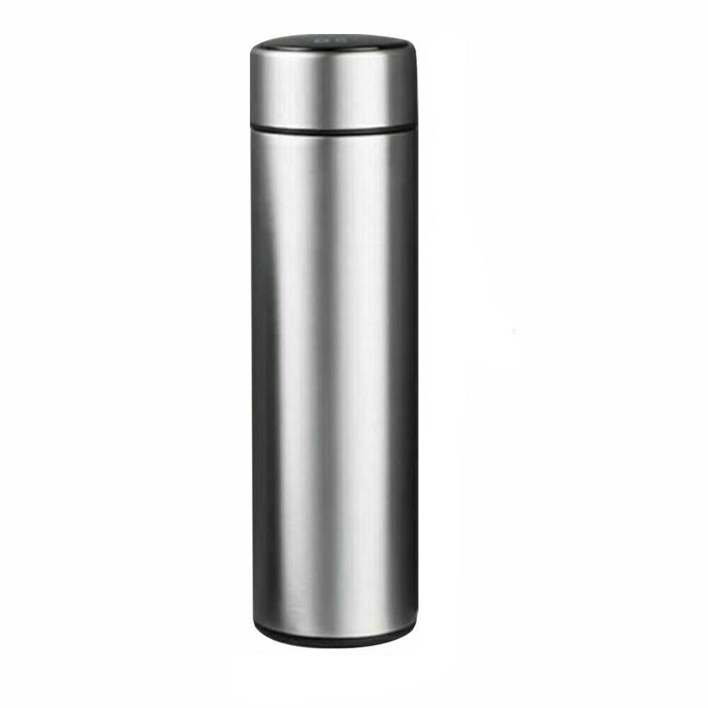 Smart Thermos Bottle with Touch Activated LED Temperature Display, 500ml All Vera Mart