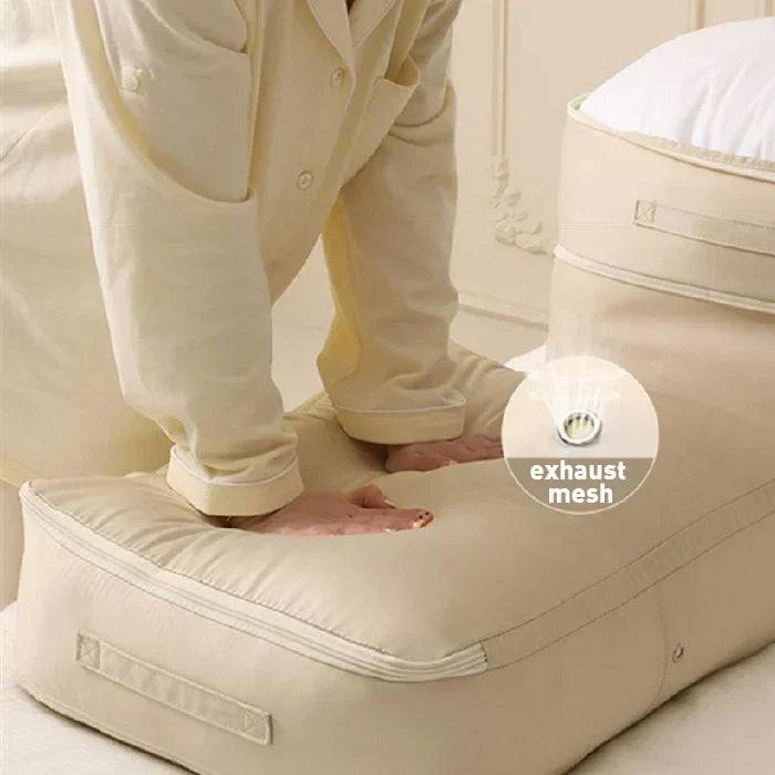 Compression Storage Bag with Built-In Zipper and Reinforced Handles for Bulky Textiles All Vera Mart