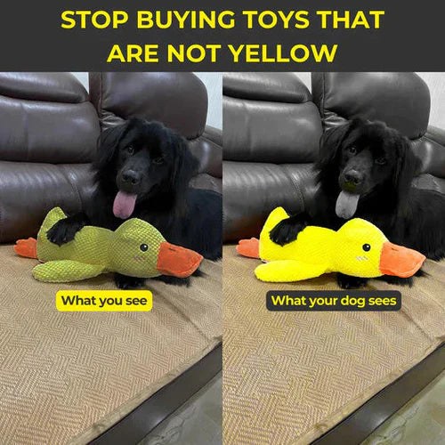 Quacking Duck Dog Toy with Realistic Sound and Machine Washable Polyester All Vera Mart