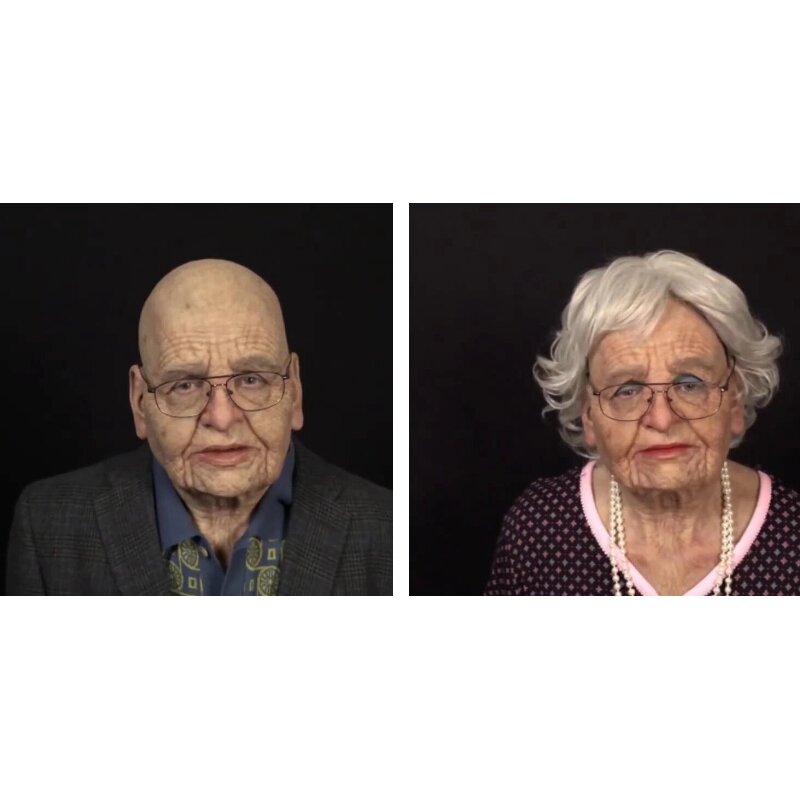Realistic Old Man Latex Mask with Movable Mouth and Detailed Wrinkles for Adults All Vera Mart