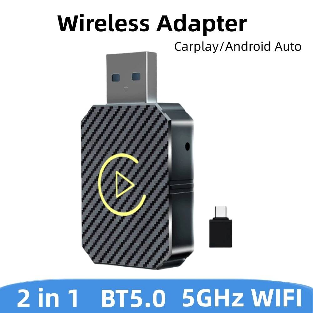 CarPlay Wireless Adapter with Dual Band Technology and Auto Reconnect All Vera Mart