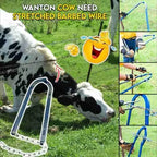 Wire Tensioning Tool with Dual Clamp Design and Lever Action for Fence Repair All Vera Mart