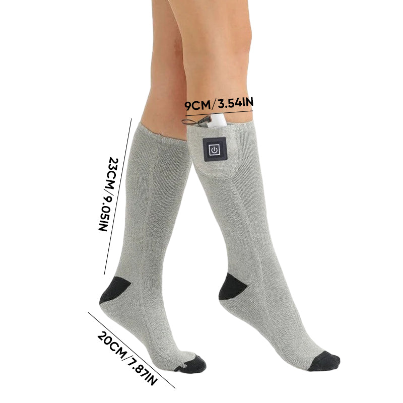 Rechargeable Heated Socks with Multiple Temperature Settings and 8-Hour Battery All Vera Mart
