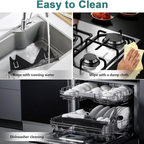 Telescoping Stove Gap Filler with Silicone Grips and Heat Resistant Design, 13.8-27.5in All Vera Mart
