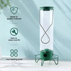 Weight-Activated Bird Feeder with Rotating Perch and Four Feeding Ports All Vera Mart