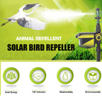 Solar Powered Motion Activated Sprinkler with 300 Degree Coverage for Garden Deer Deterrent All Vera Mart