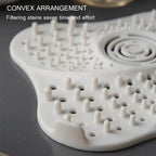 Spiral Rubber Drain Hair Catcher with Suction Cup Base and Lift Handle All Vera Mart