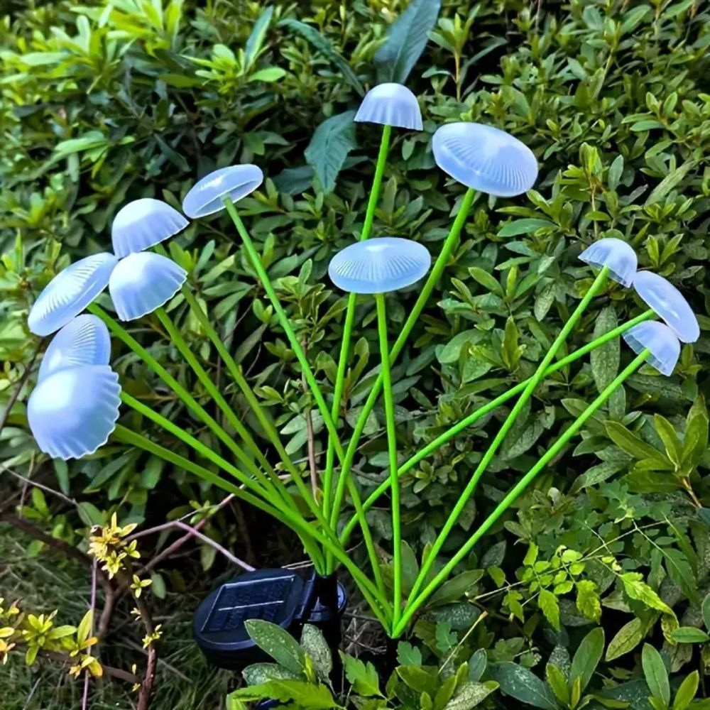 Solar Garden Light with Swaying Jellyfish Design and Dual Lighting Modes All Vera Mart