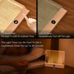 Rechargeable Flat Panel Reading Light with 3 Color Modes and Adjustable Brightness All Vera Mart