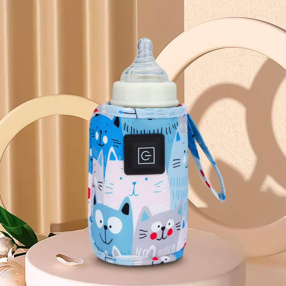 Bottle Warmer with USB Power and Adjustable Heat Control for On-the-Go Feeding All Vera Mart