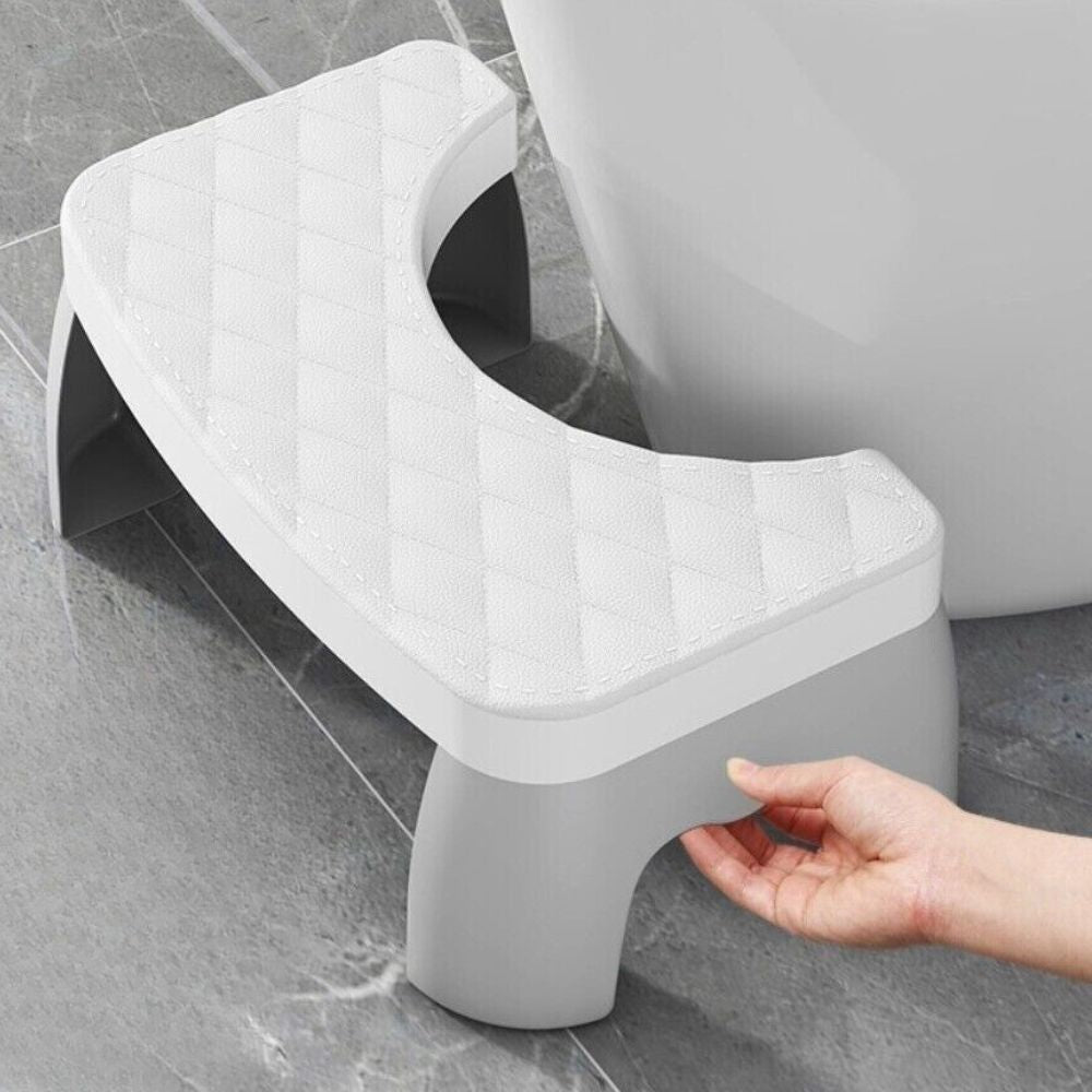 Ergonomic Toilet Squat Stool with Textured Grip Base and Curved Platform All Vera Mart