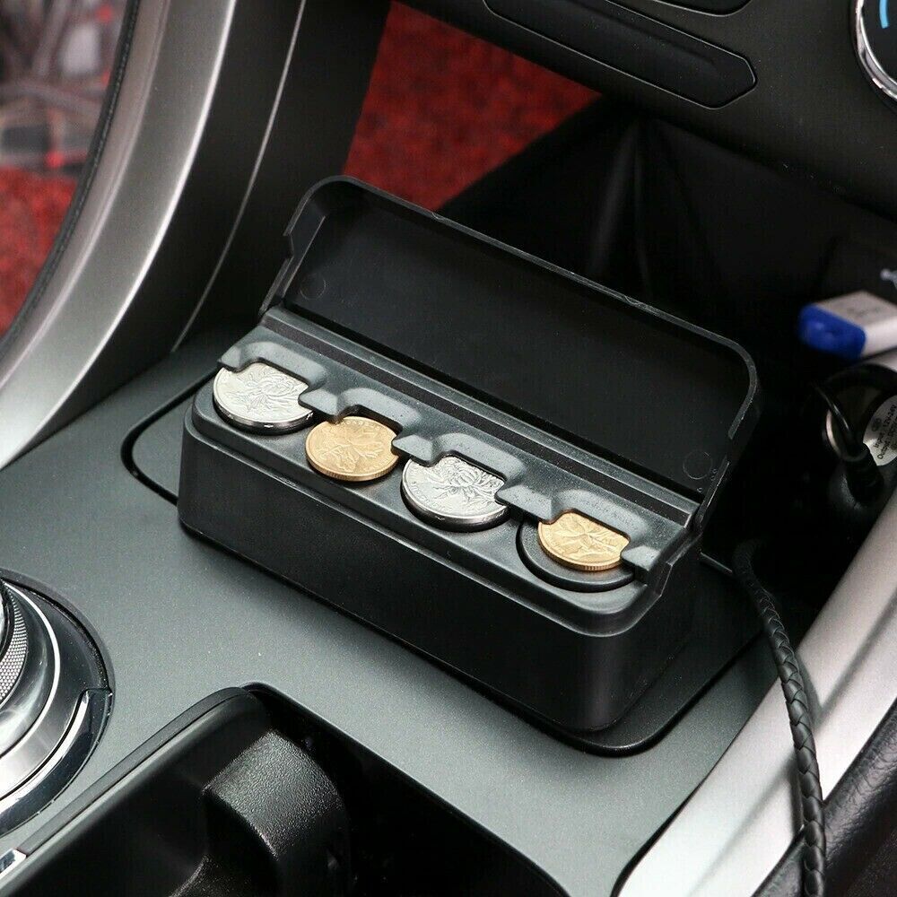 Coin Organizer Case with Snap Closure and Compartments for Vehicles All Vera Mart